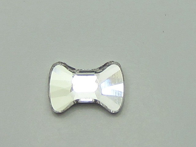 12 pcs. BOW TIE 6x4.5mm CRYSTAL FLATBACK European Rhinestones